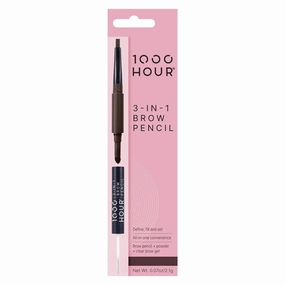 1000 Hour 3 In One Brow Pencil Medium Brown