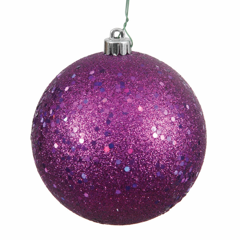 12" Plum Ball UV Drilled Cap