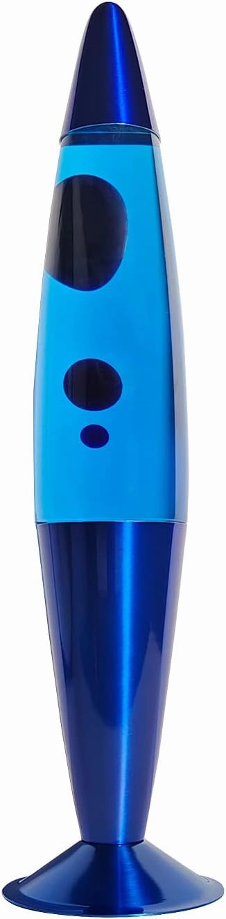 16 Inch Blue Liquid Motion Lamp, 2 Bulbs, Blue Lamp Night Light, Relaxing and Soothing Light Home Decor Living Room Office Bedroom Lamp, Christmas Birthday Present