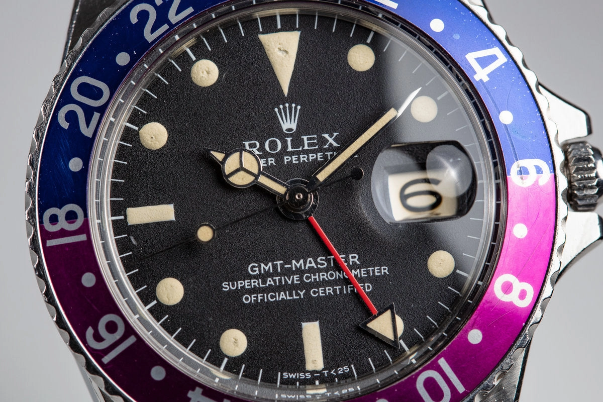 1967 Rolex GMT-Master 1675 MK I Dial with Fuchsia Bezel