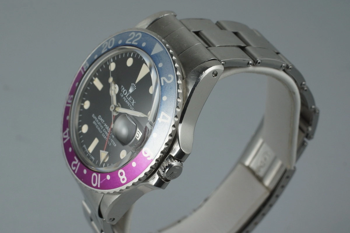 1970 Rolex GMT 1675 with Fuchsia Bezel