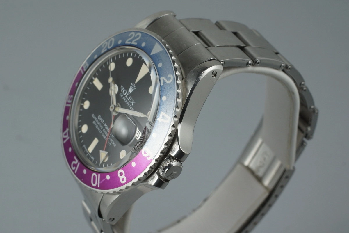 1970 Rolex GMT 1675 with Fuchsia Bezel