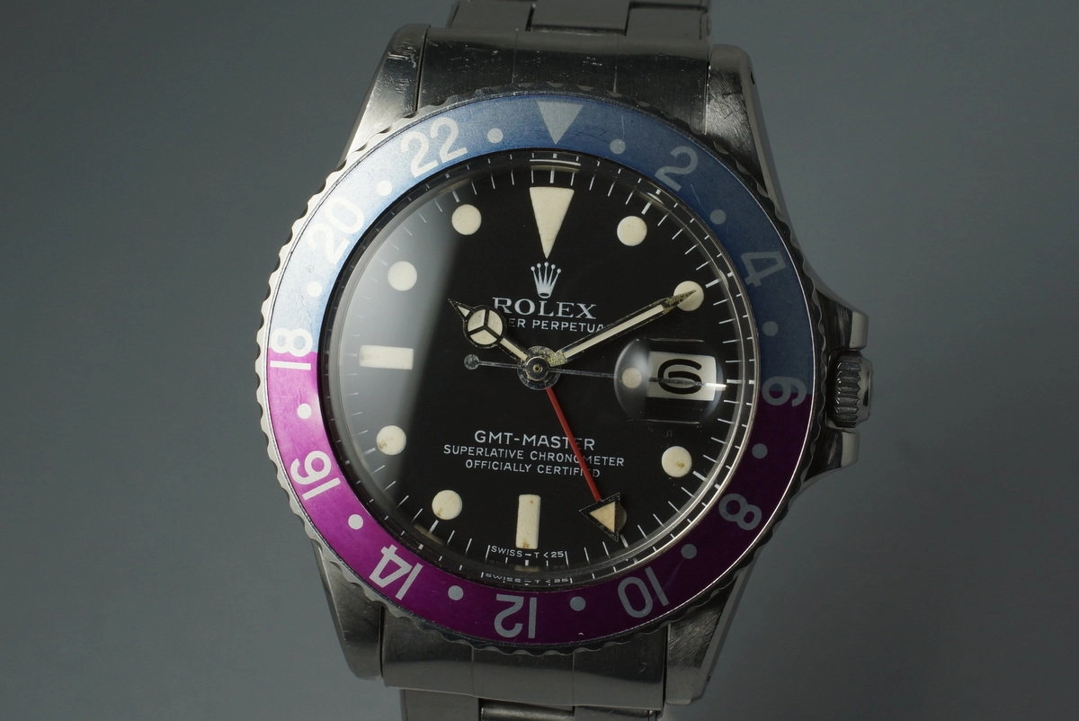 1970 Rolex GMT 1675 with Fuchsia Bezel