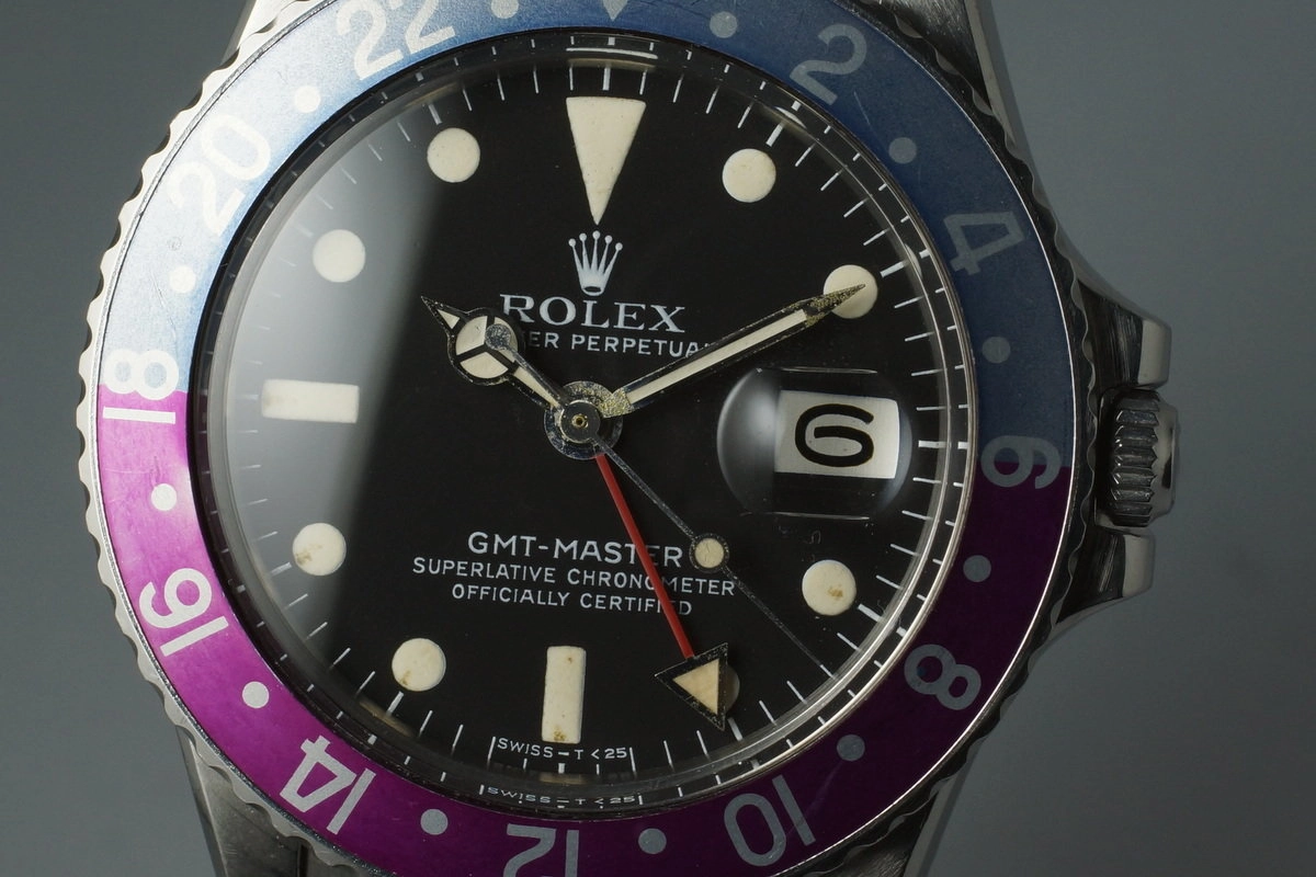 1970 Rolex GMT 1675 with Fuchsia Bezel