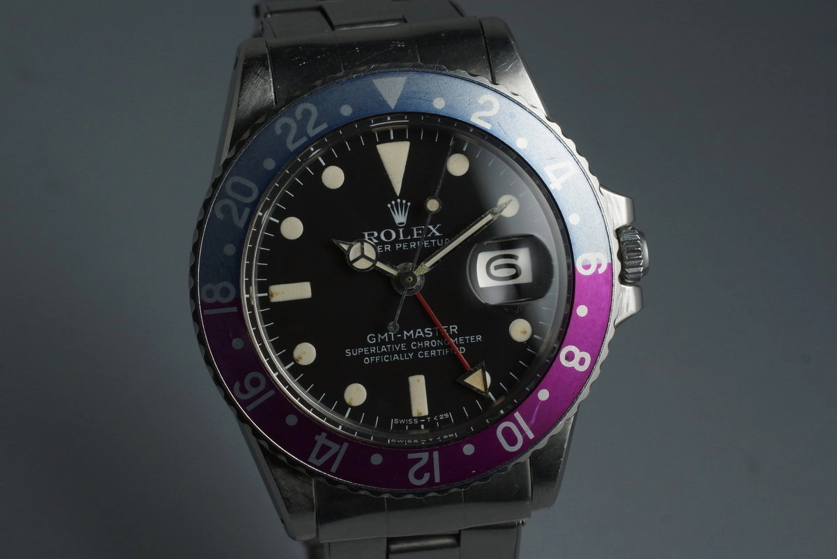 1970 Rolex GMT 1675 with Fuchsia Bezel
