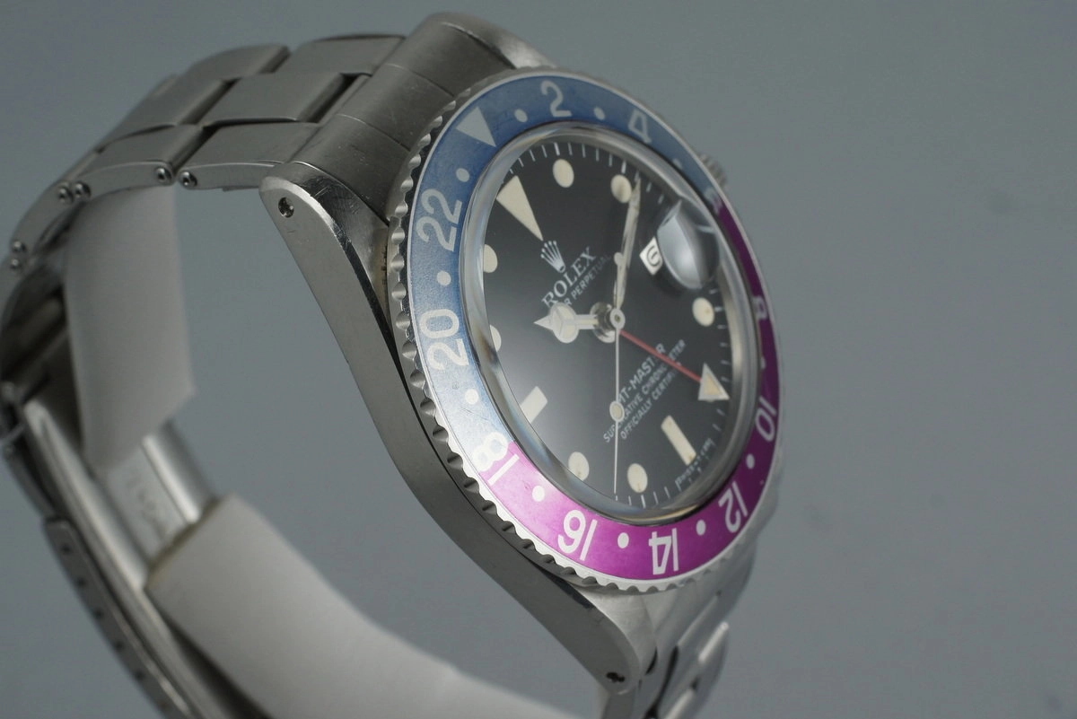 1970 Rolex GMT 1675 with Fuchsia Bezel