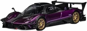 1:64 for Pagani Zonda Revlucion Metallic Purple Alloy Car Model Collection Display Decoration Souvenir Mini Simulation Toys