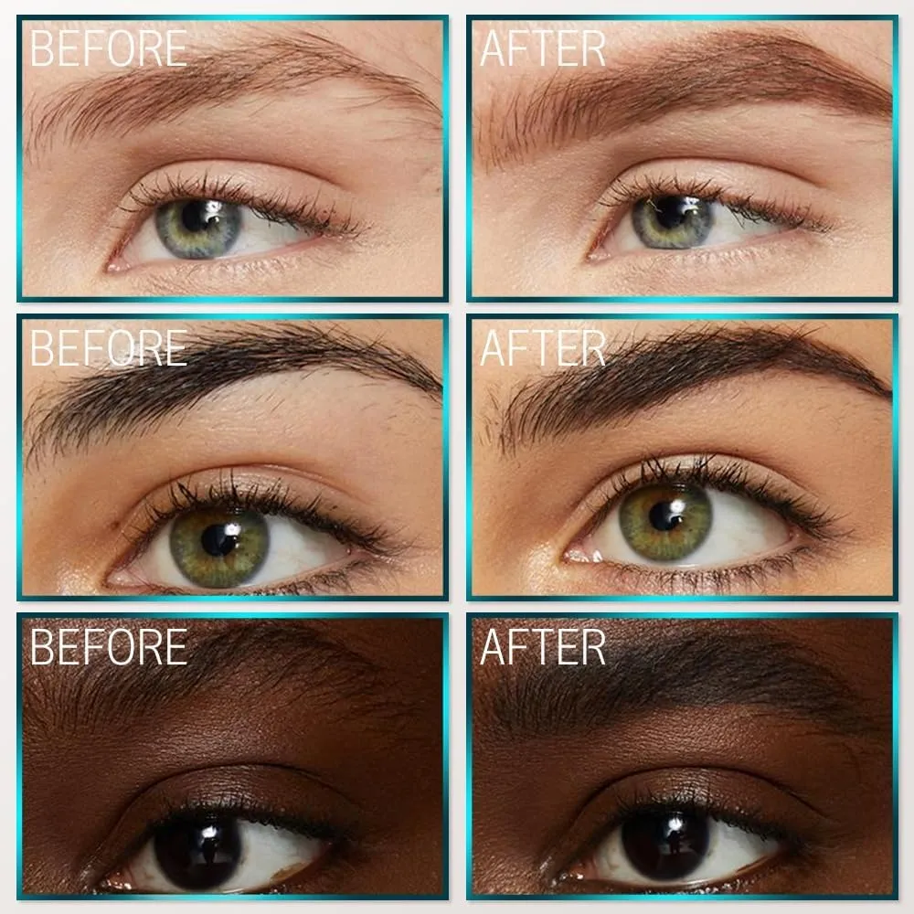 2Pc Microblading Eyebrow Pencil, 2024 Magic Eyebrow Tattoo Pencil 4 Fork Tip, Waterproof Brow Pencil with Micro-Fork Tip, Natural Fine Stroke Eyebrow Pen (Light Brown-2Pcs)