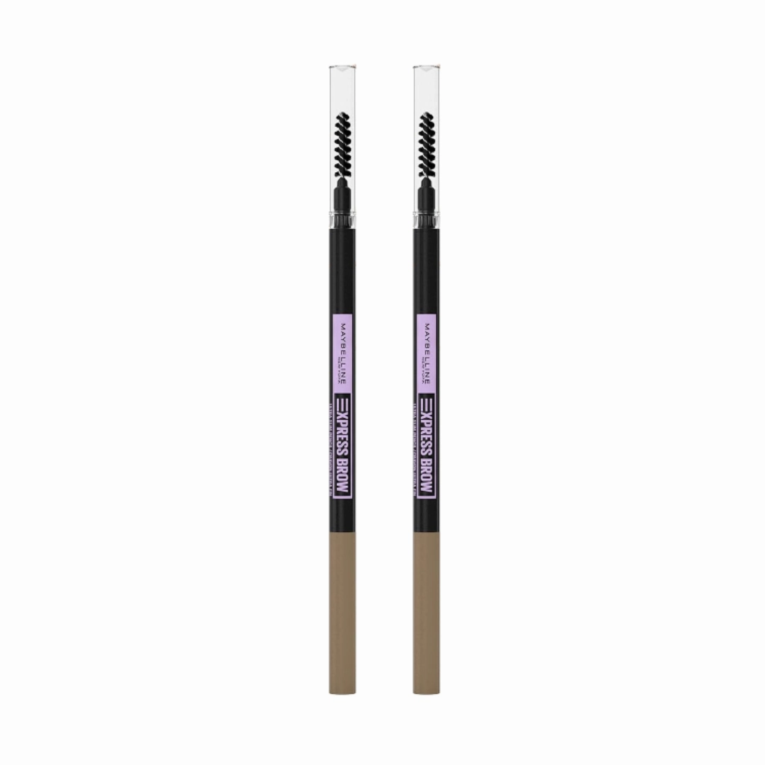 2x Maybelline Express Brow Ultra Slim Eyebrow Pencil Light Blonde (Carded)
