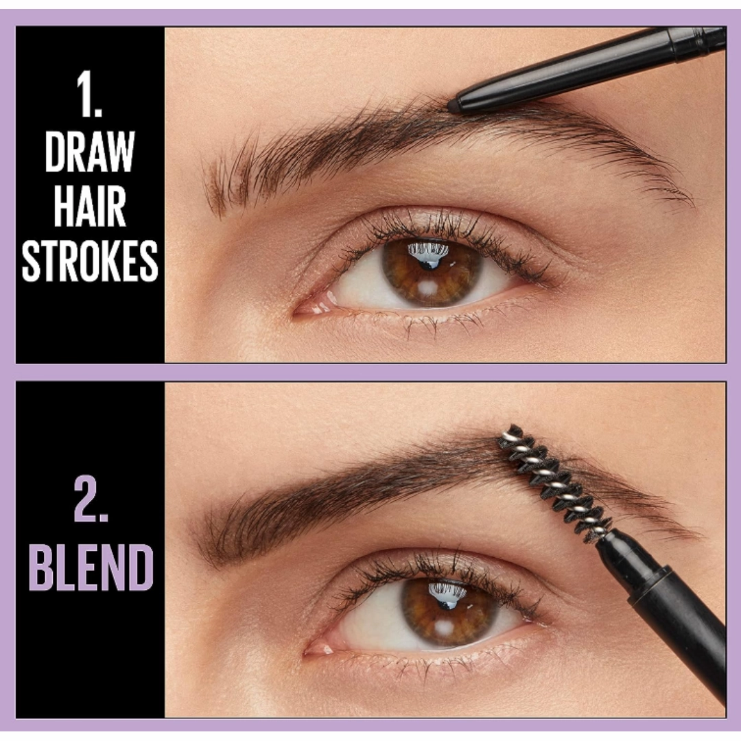 2x Maybelline Express Brow Ultra Slim Eyebrow Pencil Light Blonde (Carded)