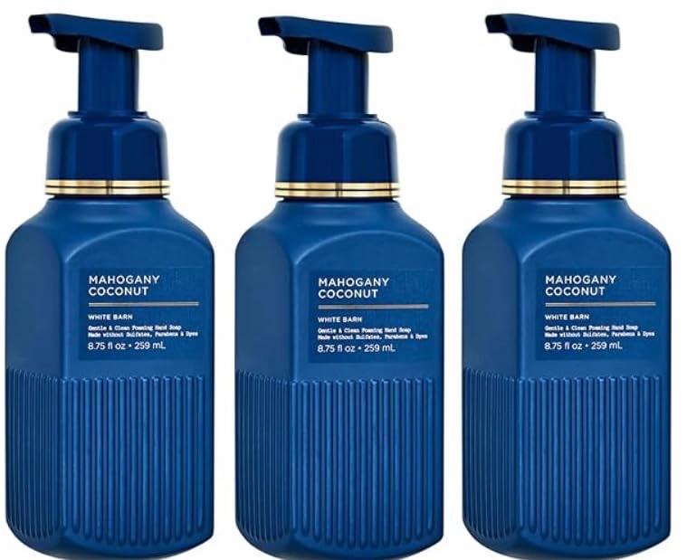 3-Pack, Foaming Hand Soap, Mahogany Coconut Scent, 8.75 Fl Oz