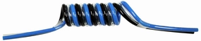3MPS-12M-20 Spiral Bonded Pneumatic Tubing, 12 mm OD, 8 mm ID, 3.45 m Working Length, Three Bore, Clear, Blue, and Black