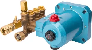 4DNX25GSI OEM Blue CAT 2.5GPM @ 3000 PSI Horizontal Triplex Plunger Pressure Washer Pump 3/4" Hollow Shaft with Hardware