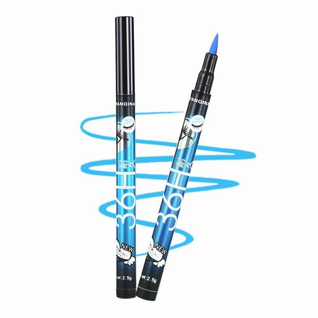 5xPrecision Liquid Eyeliner Pen Waterproof Eye Liner Definer Blue, 5 Pcs