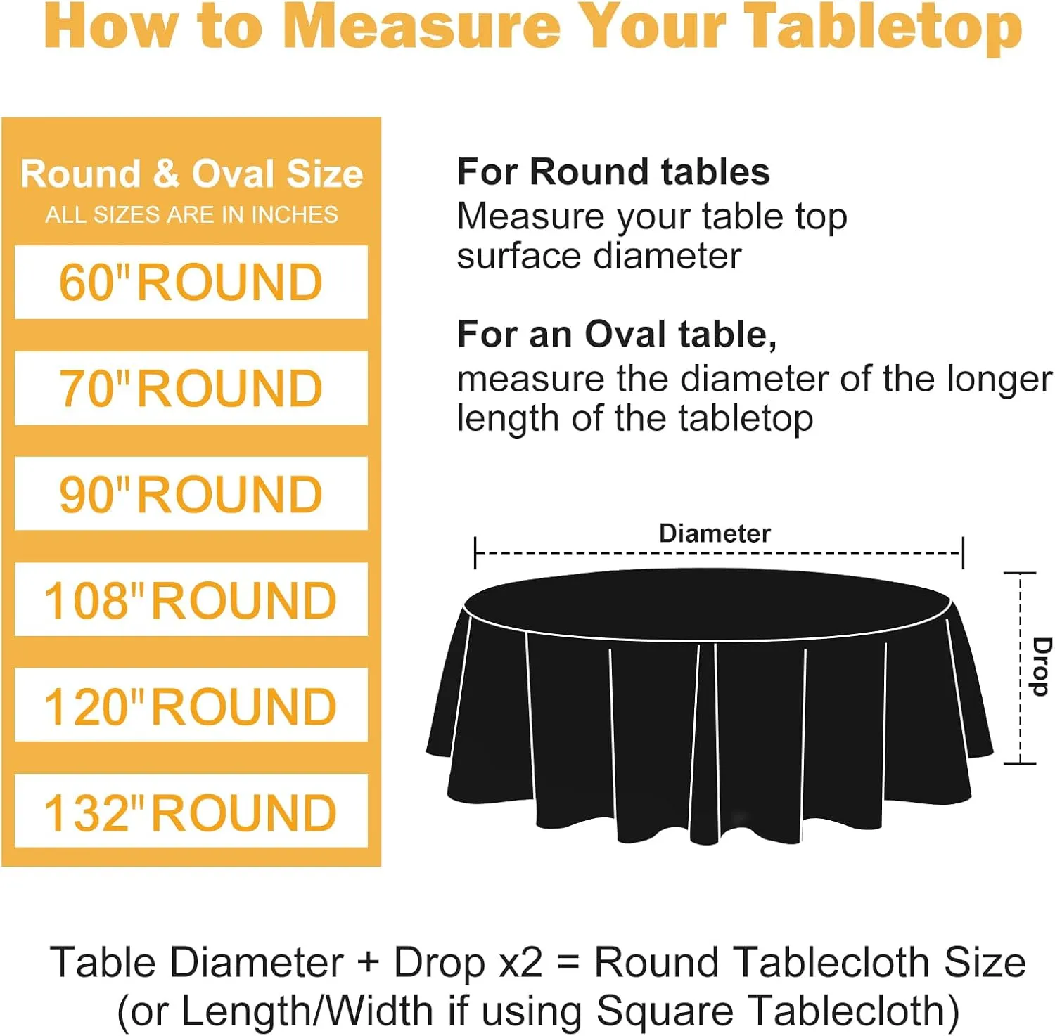 6 Pack 120 In Round Royal Blue Tablecloths - Reusable Polyester Table Covers – Protect from Spills (Not Waterproof) – for Weddings, Banquets, Parties – Ships Folded, Wrinkles Likely, Steam Before Use