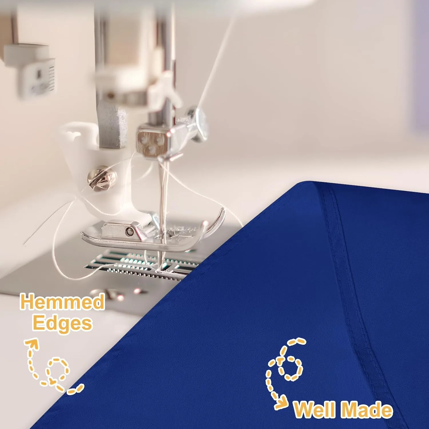 6 Pack 120 In Round Royal Blue Tablecloths - Reusable Polyester Table Covers – Protect from Spills (Not Waterproof) – for Weddings, Banquets, Parties – Ships Folded, Wrinkles Likely, Steam Before Use