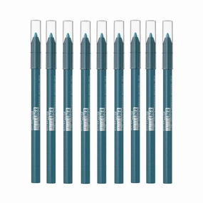 9x Maybelline Tattoo Gel Pencil Eyeliner 1.3g 814 Blue Disco