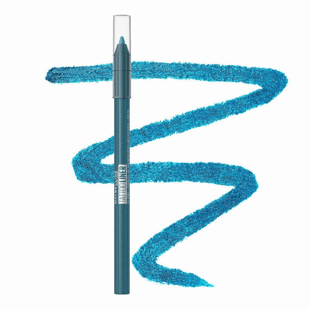 9x Maybelline Tattoo Gel Pencil Eyeliner 1.3g 814 Blue Disco