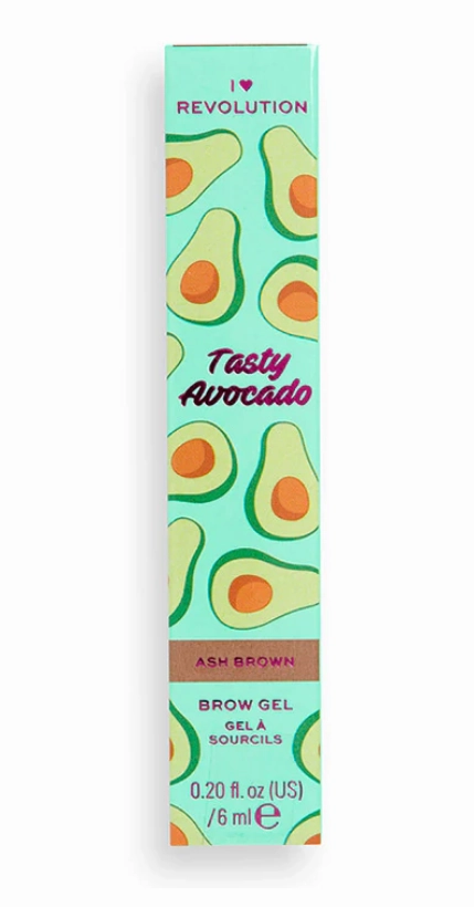 🥑 Revolution Tasty Avocado Brow Gel – Ash Brown, Perfect Your Brows! (Case Packed) 72 Units