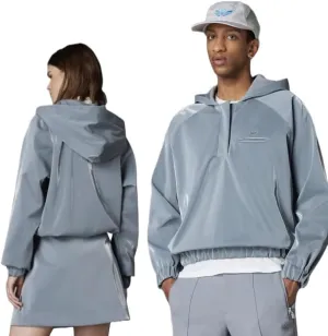 ADIDAS ORIGINALS UNISEX BLUE VERSION HIGH SHINE HOODIE, GREY (as1, alpha, l, regular, regular, LARGE)