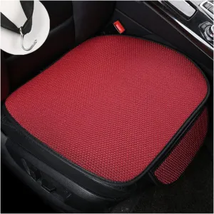 AICEL Car Seat Cushion Pad, 2 Pack Breathable Comfort Drivers Seat Covers with Storage Bag, Universal Car Front Seat Anti-Slip Cushion Mat, Car Protector Accessories for Truck, SUV, Van (Red)