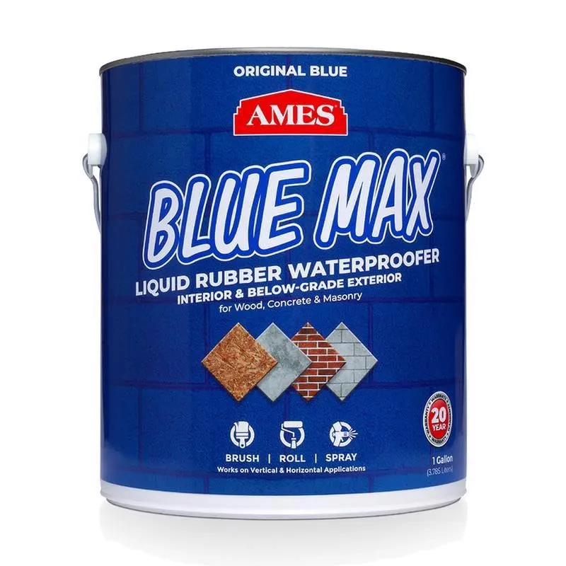 Ames Research Laboratories, Inc. Blue Max Liquid Rubber Translucent Blue Water-Based Waterproof - Total Qty: 4