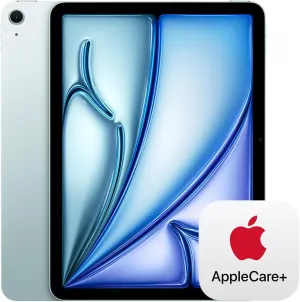 Apple iPad Air 11-inch with M3 chip Built for Apple Intelligence, Liquid Retina Display, 128GB, 12MP Front/Back Camera, Wi-Fi 6E, Touch ID, All-Day Battery Life — Blue with AppleCare  (2 Years)