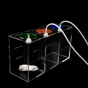 Aquarium Choice dosing container dosing Liquid container Storage Bucket Dosing Pump Reservoir Container with three separate storage rooms