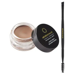 Arches & Halos Brow Sculpting Set - Dual Ended Brush With Brow Building Pomade In Sunny Blonde - Define, Brush And Blend Brows - Easily Fill, Sculpt Sleek Eyebrows - Vegan, Cruelty Free Makeup - 2 Pc