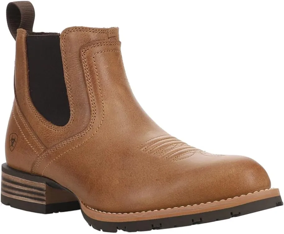 ARIAT Mens Hybrid Low Boy Round Toe Chelsea Casual Boots Ankle - Brown