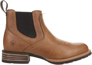 ARIAT Mens Hybrid Low Boy Round Toe Chelsea Casual Boots Ankle - Brown