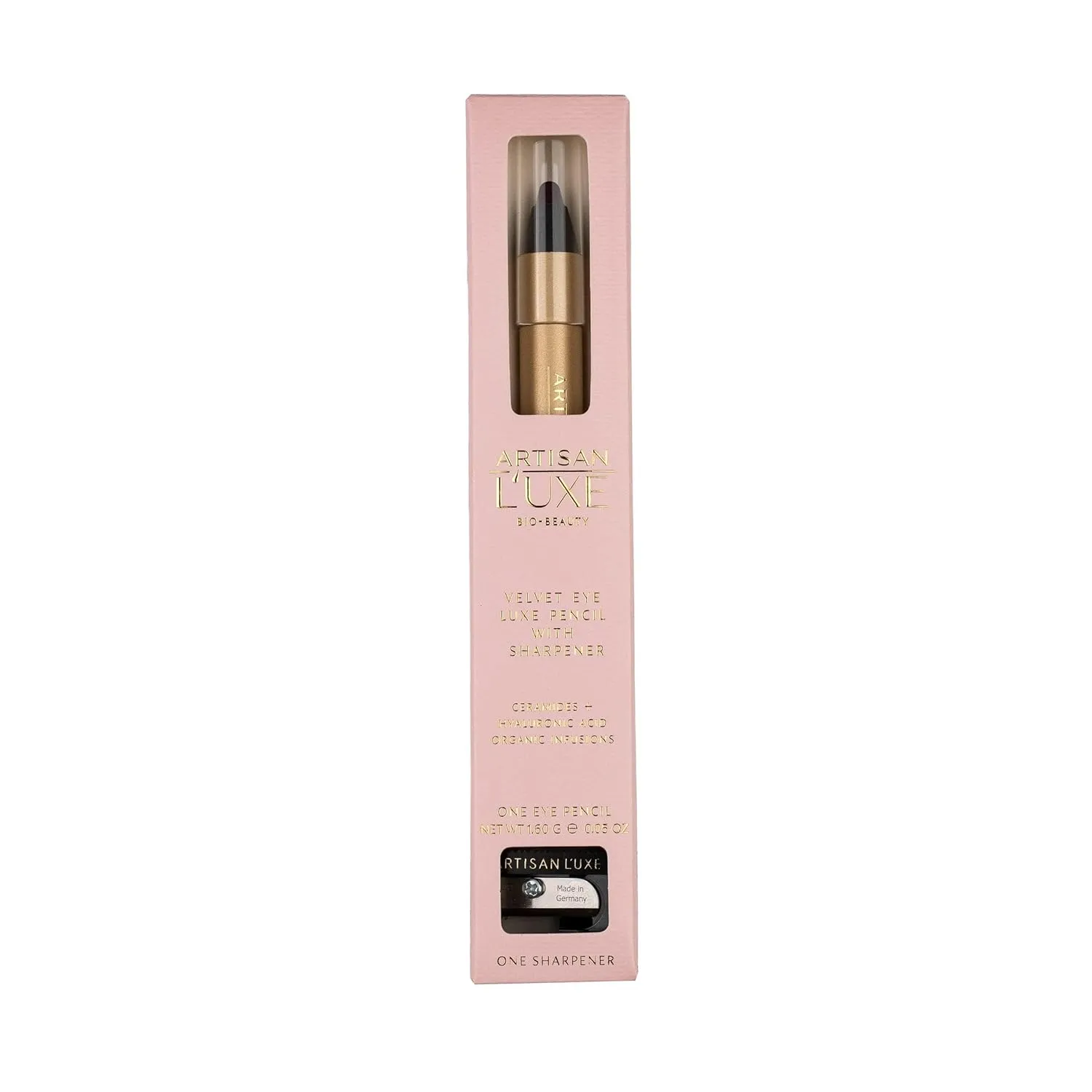 Artisan L'uxe Beauty Velvet Jumbo Eyeliner Pencil - Smokey Eyes in 3 Minutes - Water-Proof, Smudge-Proof, Long-Lasting - Age-Defying Essential Oils - Entice (Shade: Violet)