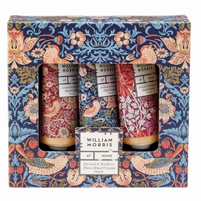 At Home Patchouli & Red Berry Hand Cream Gift Set | Enriched With Shea Butter & Essential Oils | Travel Friendly Sizes | 3 x 30ml