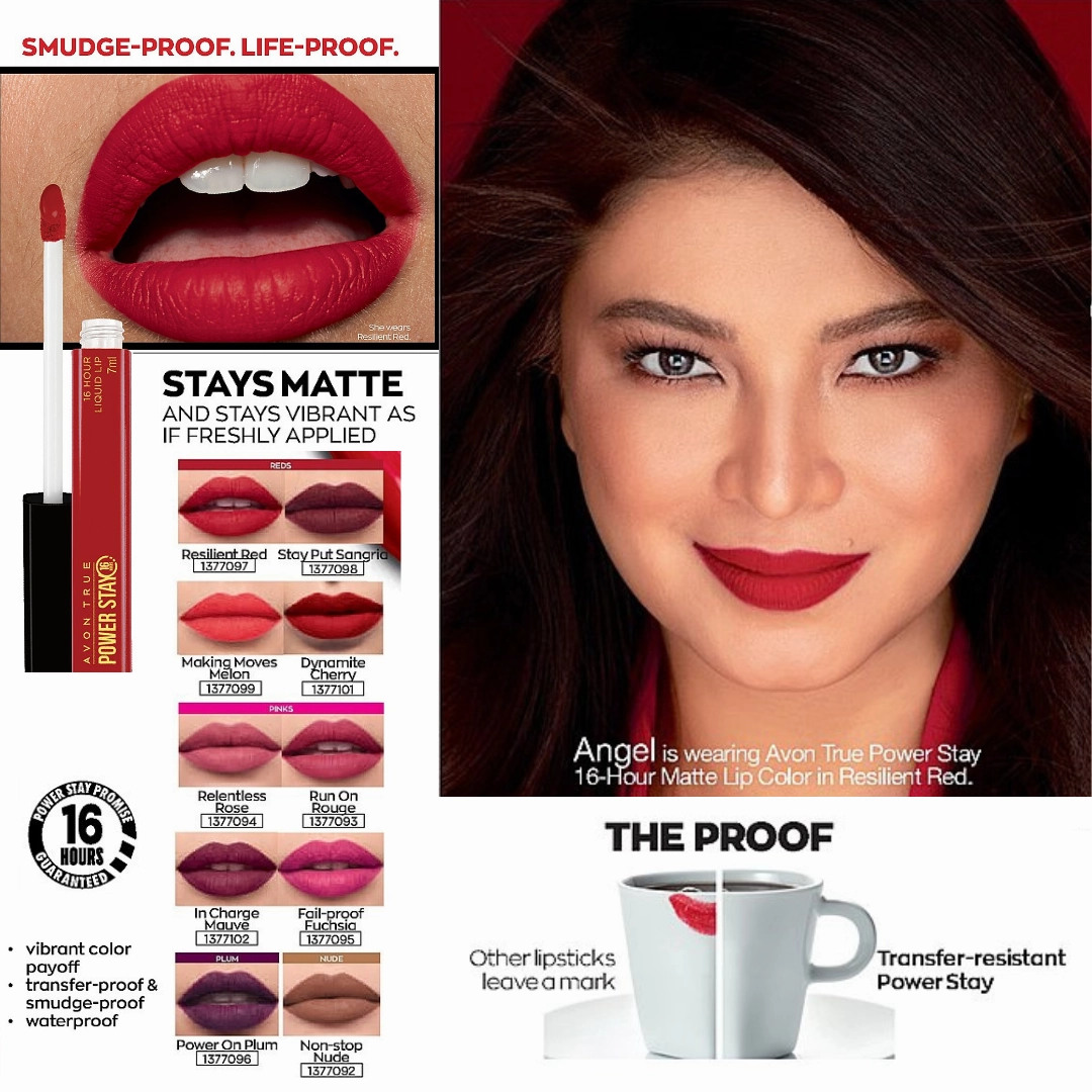 Avon Power Stay 16 Hour Liquid Lip Dip 7mL | Choose A Shade