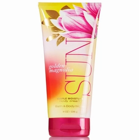 Bath & Body Works Golden Magnolia SUN Triple Moisture Body Cream 8 oz / 226 mL