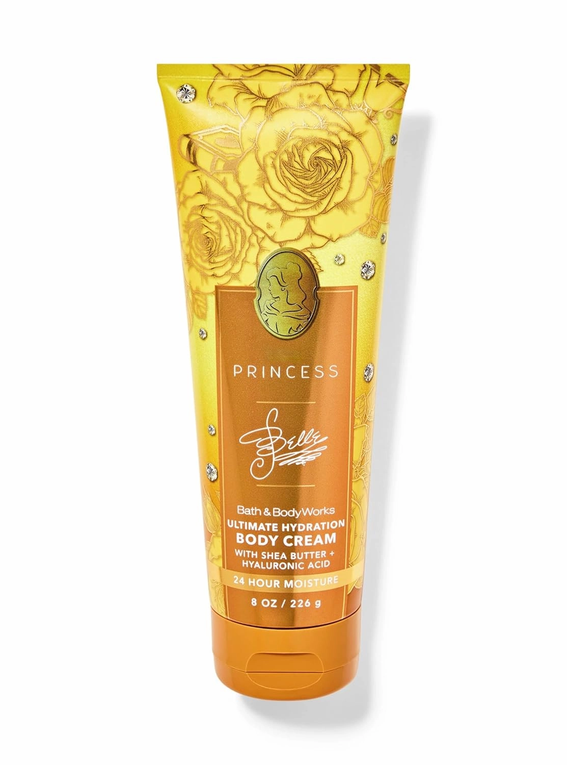 Bath and Body PRINCESS Collection Ultimate Hydration Body Cream 24 Hour Moisture (8 oz / 226 g, Belle)