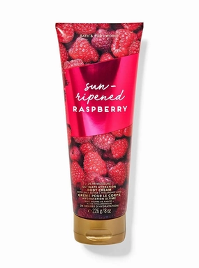 Bath and Body Sun-Ripened Raspberry Ultimate Hydration Body Cream 8 oz / 226 g Fragrance notes: sun-ripened raspberries, strawberry leaves and sugar crystals
