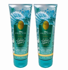 Bath and Body Work Limited Edition Princess Collection Ariel 2 Pack Body Cream Bundle - Full Size
