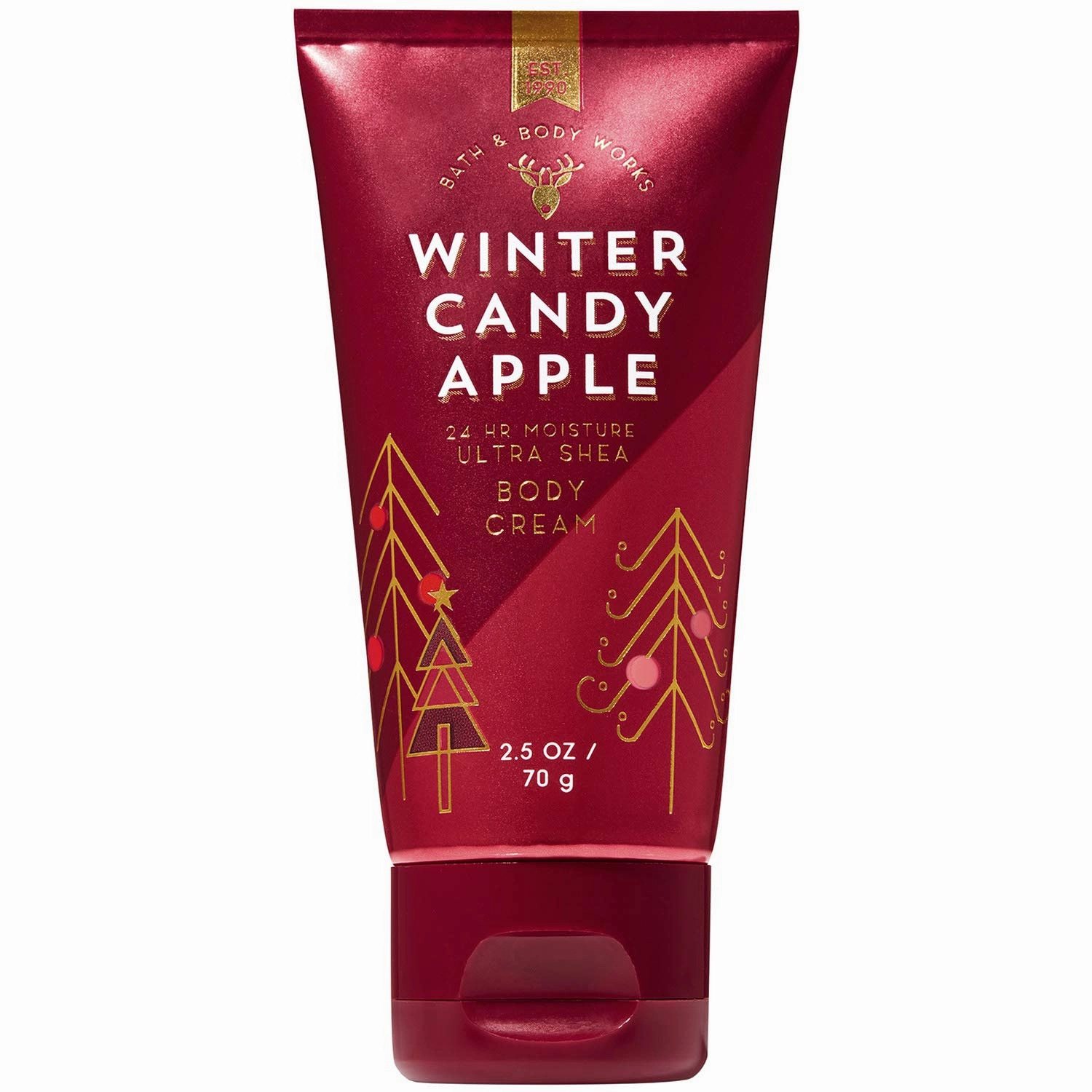 Bath and Body Works WINTER CANDY APPLE Travel Size Body Cream 2.5 Ounce