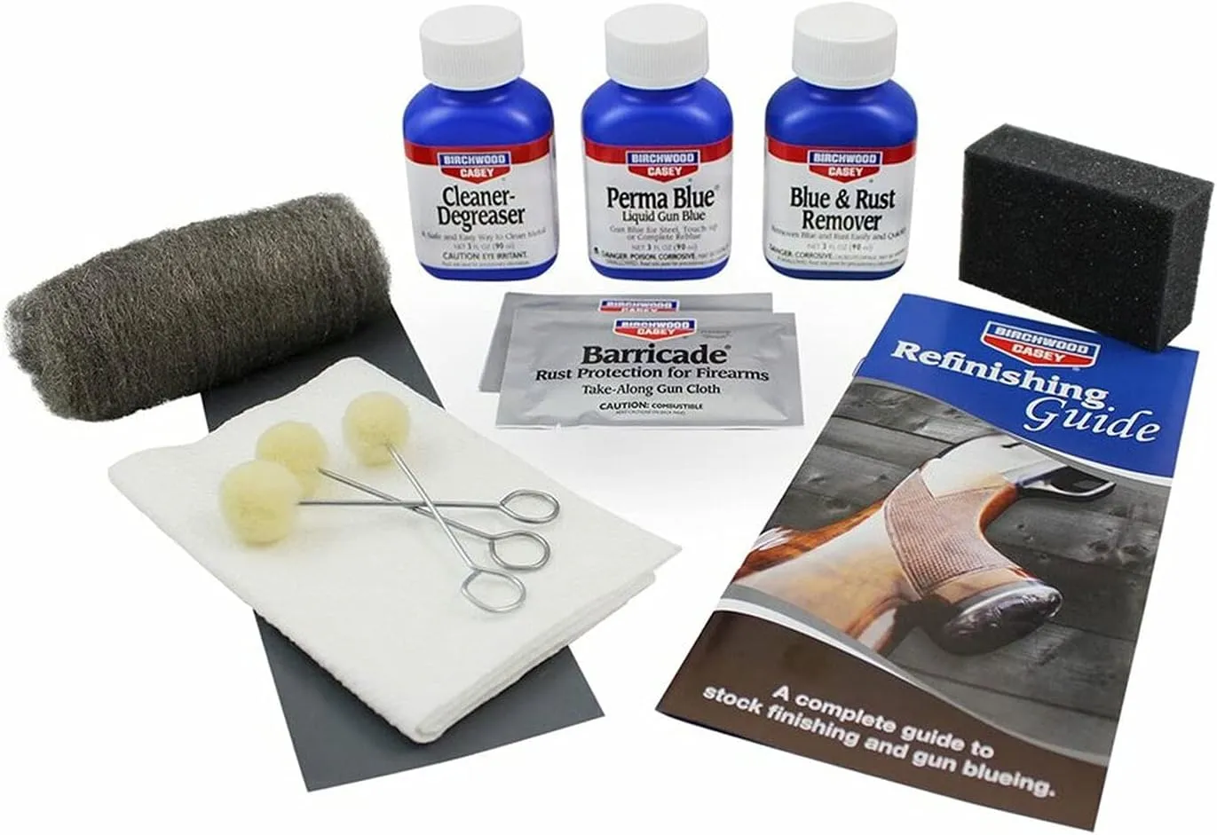 Birchwood Casey Perma Blue Liquid Gun Blue Finishing All-Inclusive Easy-to-Use Kit for Gun Cleaning, Maintenance and Preservation