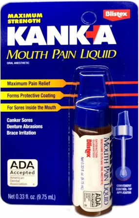 Blistex Kanka Mouth Pain Liquid, Maximum Strength, with Convenient Control Tip Applicator, 0.33 fl oz (Pack of 6)