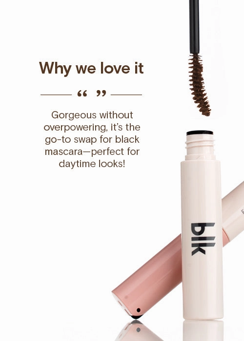 blk cosmetics false lash waterproof mascara brown