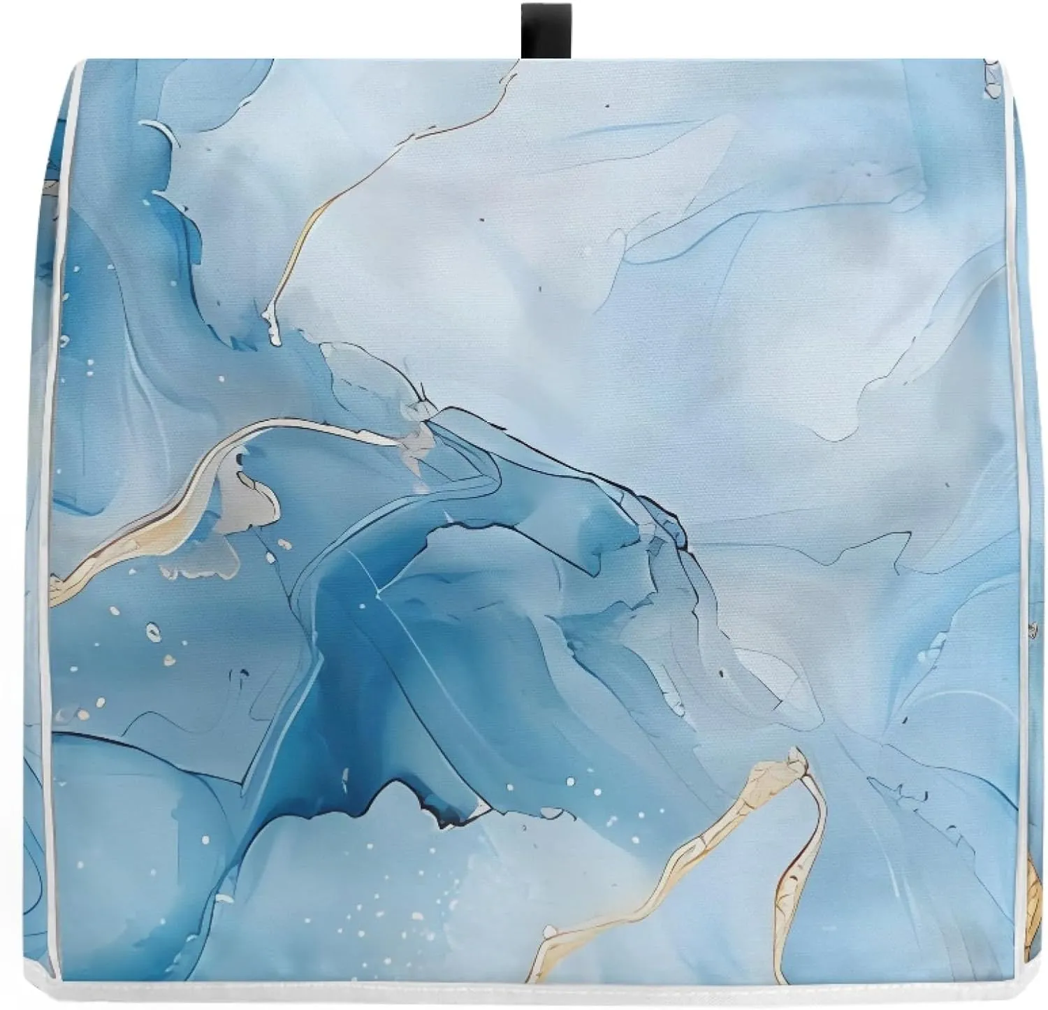 Blue Marble Print Stand Mixer Cover Home Kitchen Washable Appliance Cover, Kitchen Decorations Universal Dust Proof Mixers Protector with Top Handle and Pockets