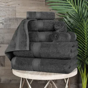 BLUENILEMILLS BNM Premium Quality Egyptian Cotton Towels, 8-Piece Ultra-Soft Bathroom Towels |Super Soft Bath Towel| Hypoallergenic Hand Towel| Face Towels| Quick Dry, Saloon Hotel & Spa