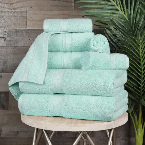 BLUENILEMILLS BNM Premium Quality Egyptian Cotton Towels, 8-Piece Ultra-Soft Bathroom Towels |Super Soft Bath Towel| Hypoallergenic Hand Towel| Face Towels| Quick Dry, Saloon Hotel & Spa