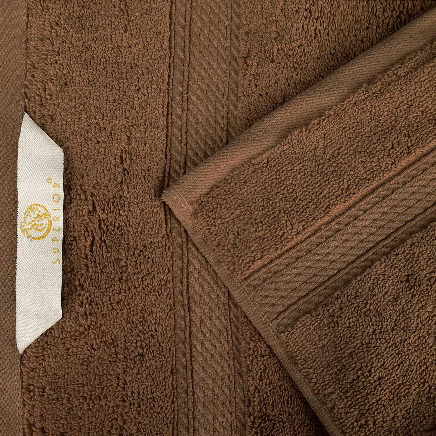 BLUENILEMILLS Premium Towel Collection, Egyptian Cotton Towels for Shower and Bathroom 2-Piece Bath Sheet Set, 34" x 68", Chocolate by Blue Nile Mills
