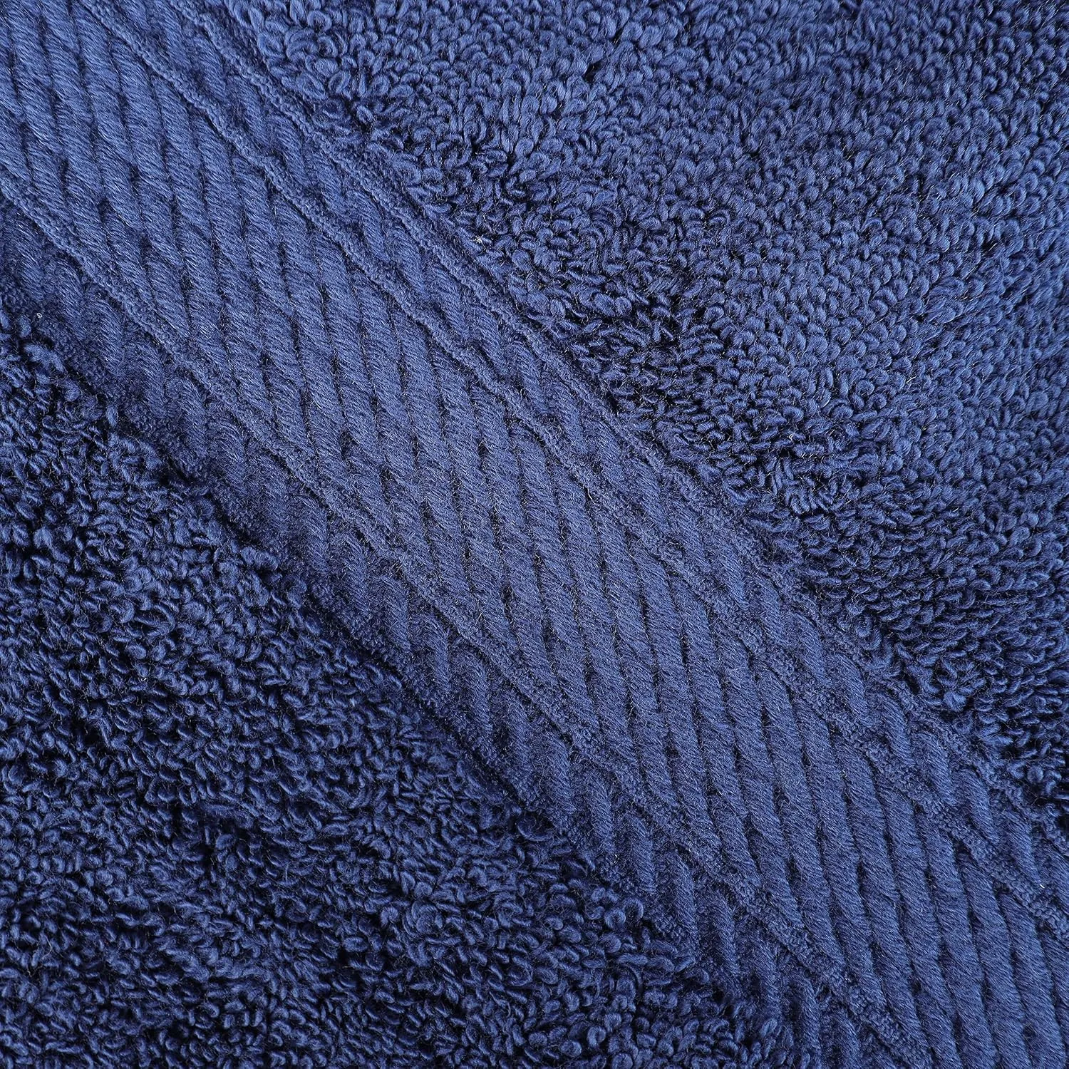 BNM Egyptian Cotton Heavyweight Towels, Ideal For Bathroom, Shower, Spa, 800 GSM Bath Towels, Highly-Absorbent, Luxury Bathroom Essentials, Ultra-Soft Plush Home Basics, Bath Towel Set of 4, Navy Blue