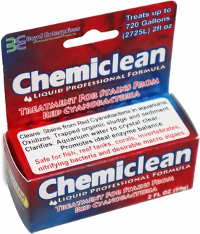 Boyd Chemi-Clean 2oz Liquid Treats up to 720 Gallons - Effective Chemiclean Cyanobacteria for Marine & Freshwater Aquariums, Safe for Fish, Corals & Invertebrates