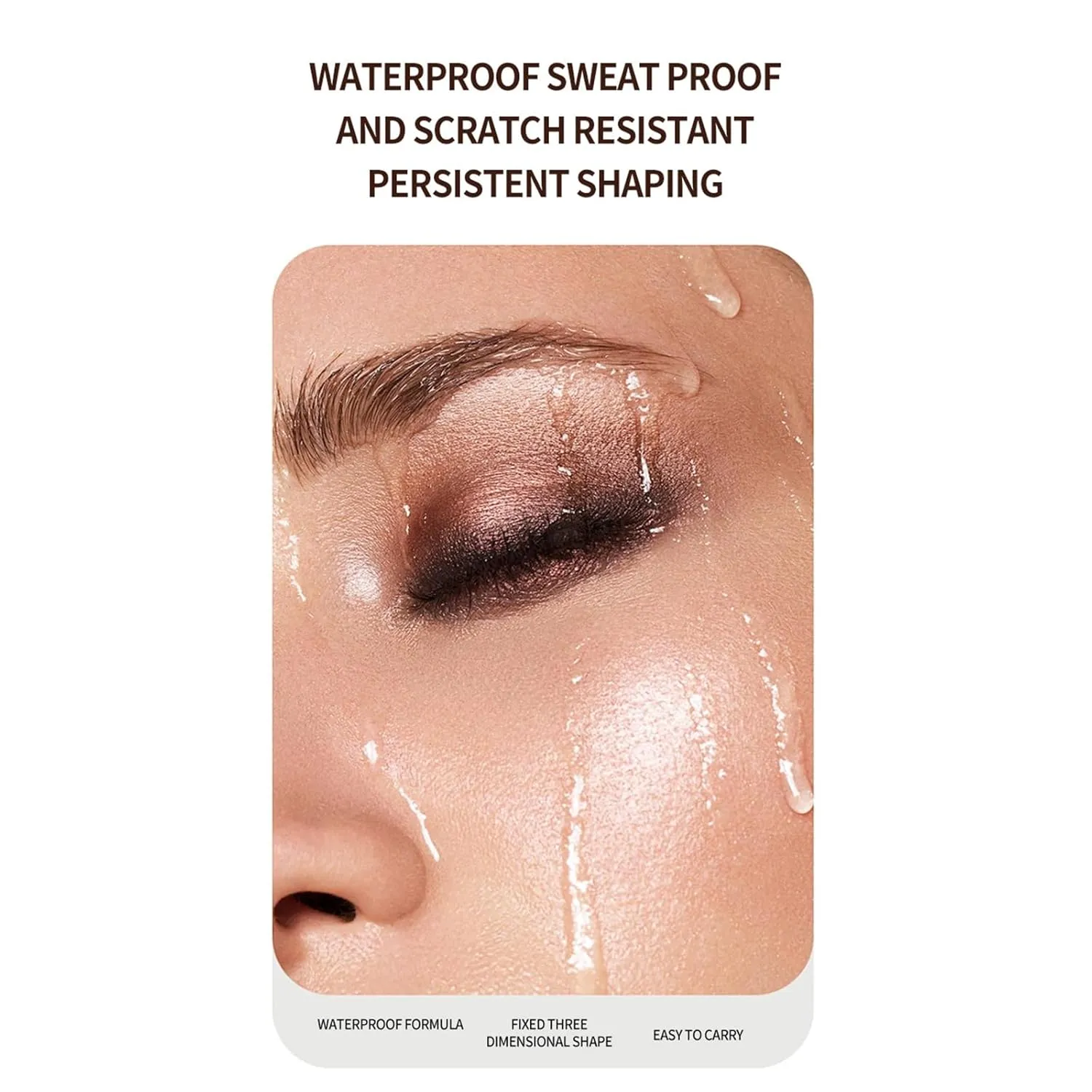 Brow-Fection Revorie Instant Brow Brush Angled Brush Dip Set, Instant Brow Brush, Brush Brow, Waterproof & Smudge-Proof Liquid Eyebrow Brush (Expresso*2pcs)