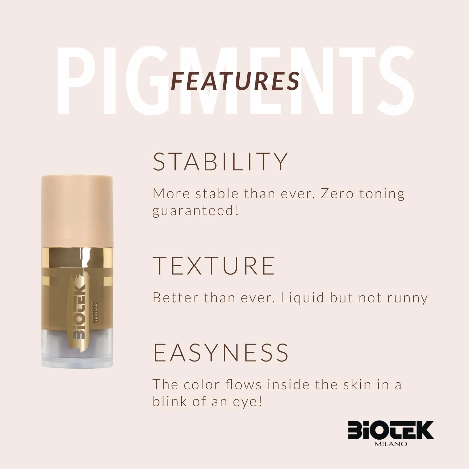 Brow pigments Inorganic Liquid - Made in Italy - Mimosa 0.24 Fl Oz (Pack of 1)